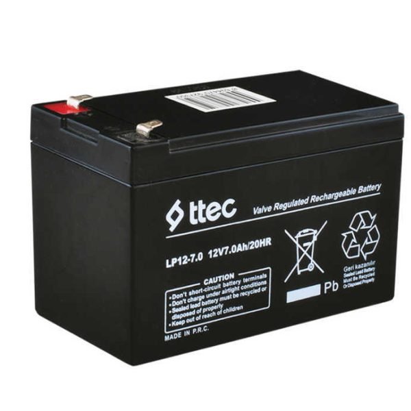 Kuru Tip Akü 12v 7 ah